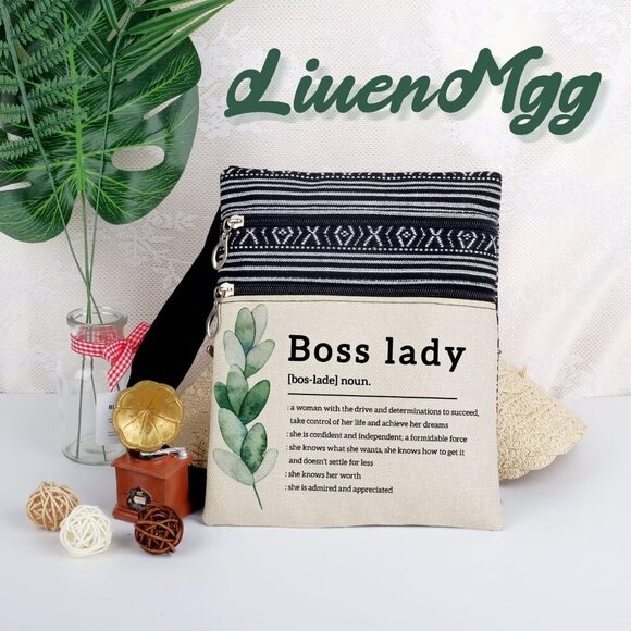 Crossbody Bag Small Ethnic Pattern Wallet Phone Organizer for Women - Picture 5 of 7